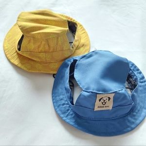 Yellow Pineapple and Blue Dog Hats